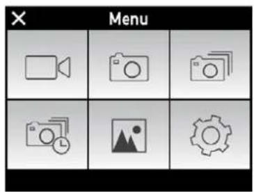 NILOX EVO 4K30 - ACCÈS AUX MENUS - 1