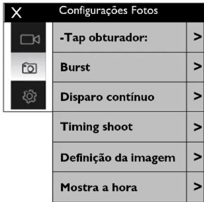 NILOX EVO 4K30 - CONFIGURAÇÕES FOTO - 2