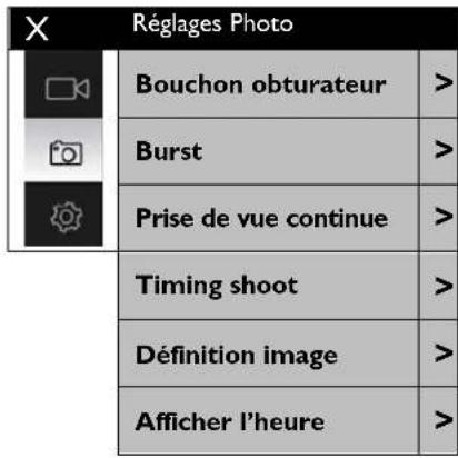 NILOX EVO 4K30 - REGLAGES PHOTO - 1