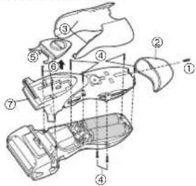 PANASONIC ESRL21 - Ta ur de inbyggda laddbara batterierna - 1