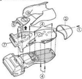 PANASONIC ESRL21 - Udtagelse af de indbyggede genopladelige batterier - 1