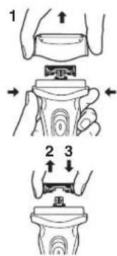 PANASONIC ESRL21 - Sostituzione della lamina esterna del systeme e delle lame interne - 4