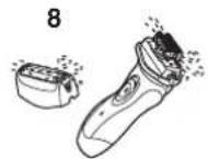 PANASONIC ESRL21 - Curatarea aparatului de ras - 4