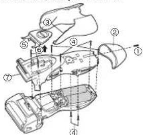 PANASONIC ESRL21 - Remoção das baterias recarregáveis incorpORAdas - 1