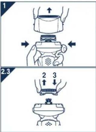 PANASONIC ES8101 - Sustitución de las cuchillas internas - 1