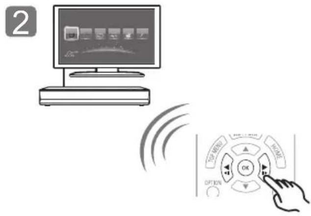PANASONIC DPUB420 - STEP 4 : Playing a disc - 2
