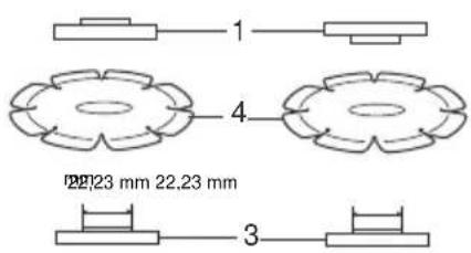 Maktec MT963 - Utilisation avec une meule de tronconnage abrasive / diamantée (accessoire en option) (Fig. 8) - 8