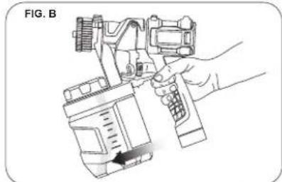 Tacklife SGP16AC - Ausrichten des Aufnahmerohres (Abb. B) - 1