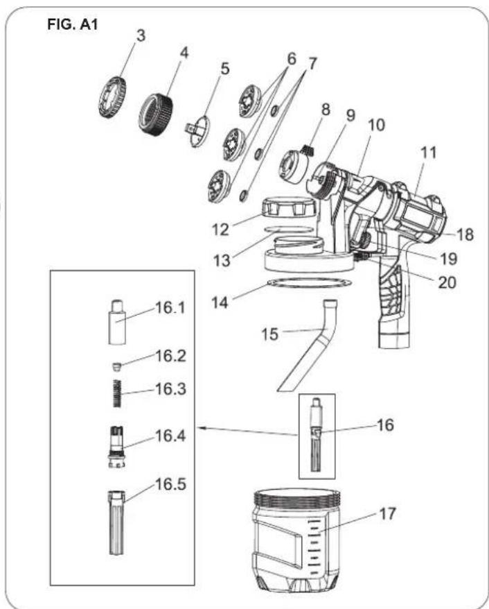 Tacklife SGP16AC - FEATURES (Fig. A, Fig. A1, Fig. A2) - 1