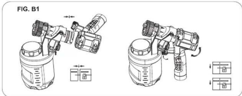 Tacklife SGP16AC - Alinear el tubo de captacion (Fig. B) - 2