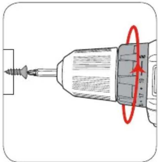 Tacklife PCD01B - Bohren auf eine vorgegebene Tiefe - Drehmomenteinstellungen - 2