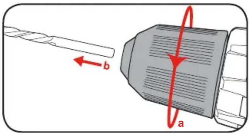 Tacklife PCD01B - Removing Drill Bit - 1