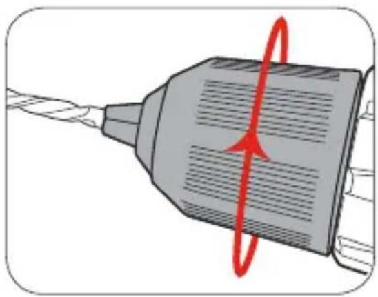 Tacklife PCD01B - KEYLESS CHUCK Installing Drill Bit - 3