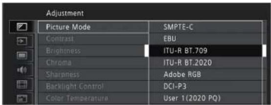 CANON DPV2420 - Opérations de base pour utiliser le menu OSD - 2