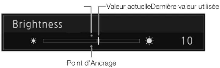 CANON DPV2420 - Enregistrement temporaire des paramètres (réglage du point d'ancrage) - 1