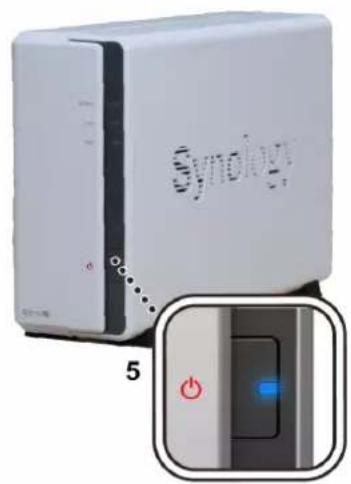 SYNOLOGY DiskStation DS119j - Pour démarrer le DiskStation - 4