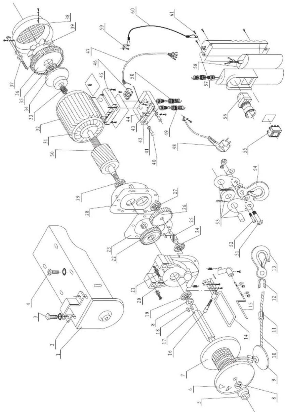 Ferm LHM1011 - Spare parts list - 1