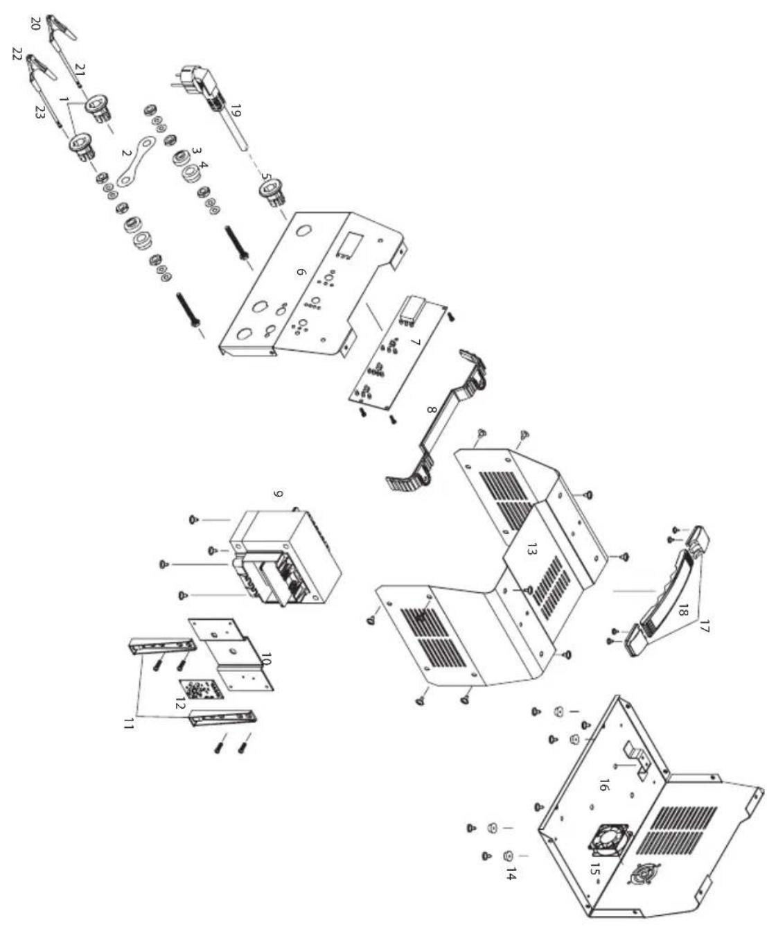Ferm BCM1020 - Exploded view - 1
