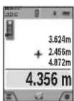 BOSCH GLM 120 C Professional - d) Вимірювання трапецій (див. мал. E) - 1