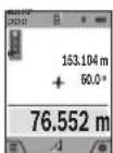 BOSCH GLM 120 C Professional - a) Indirect length measurement (see figure D) - 1