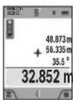 BOSCH GLM 120 C Professional - b) Dubbel indirekt höjdmätning (se bild C) - 1