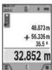 BOSCH GLM 120 C Professional - b) Double indirect height measurement (see figure C) - 1