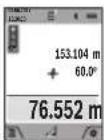 BOSCH GLM 120 C Professional - c) Pośredni pomiar długości (zob. rys. D) - 1