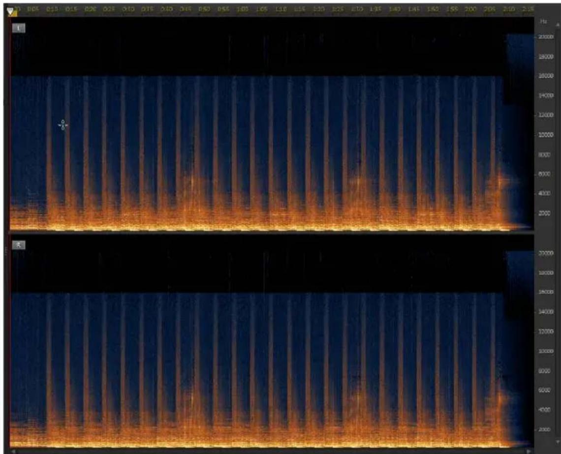 CYBERLINK AudioDirector 4 - Sélection de la fréquence temporelle - 2