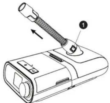 Philips Respironics DreamStation - Débranchement du tuyau - 1