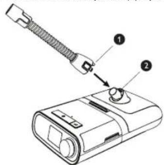 Philips Respironics DreamStation - Slang aansluiten - 1