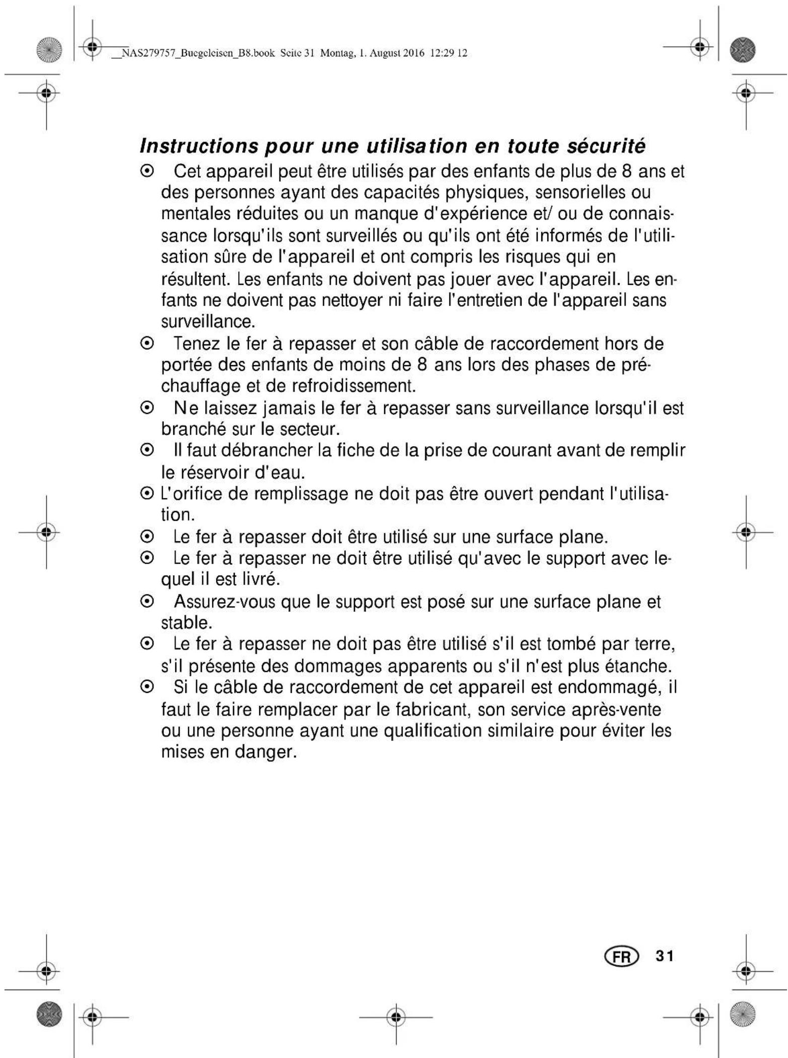SILVERCREST SDB 2400 B2 - Avertissements - 3