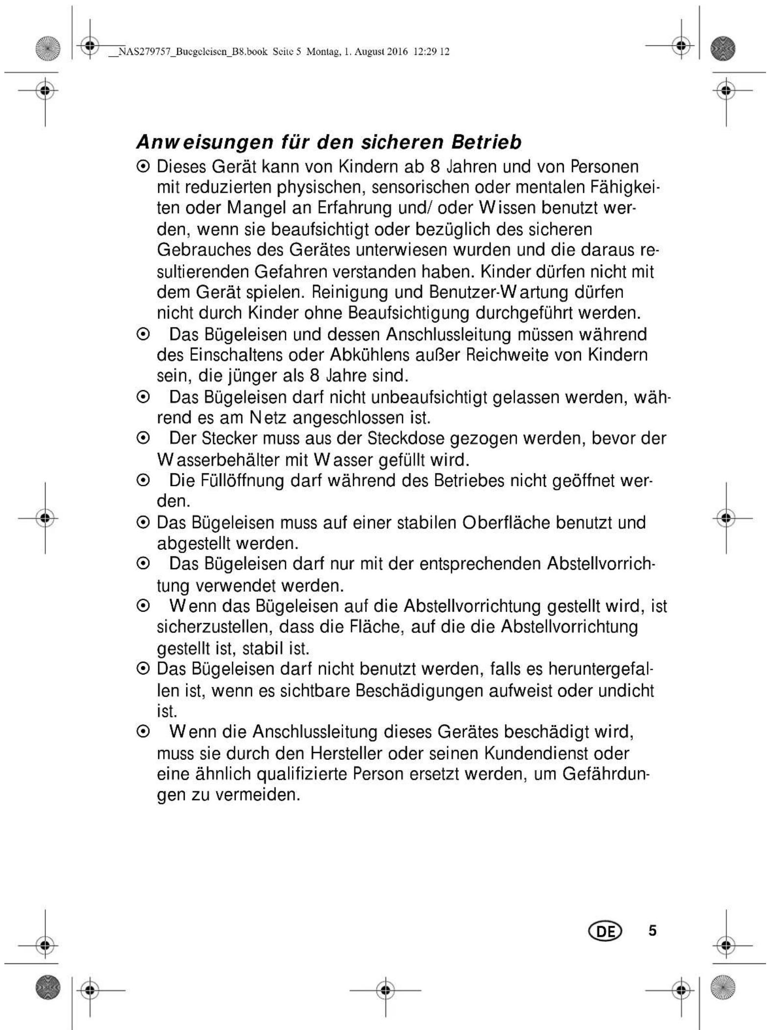 SILVERCREST SDB 2400 B2 - Warnhinweise - 2