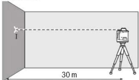 BOSCH GRL 500 HV Professional - Kontrola présnosti nivelace pri vodorovné poloze - 1