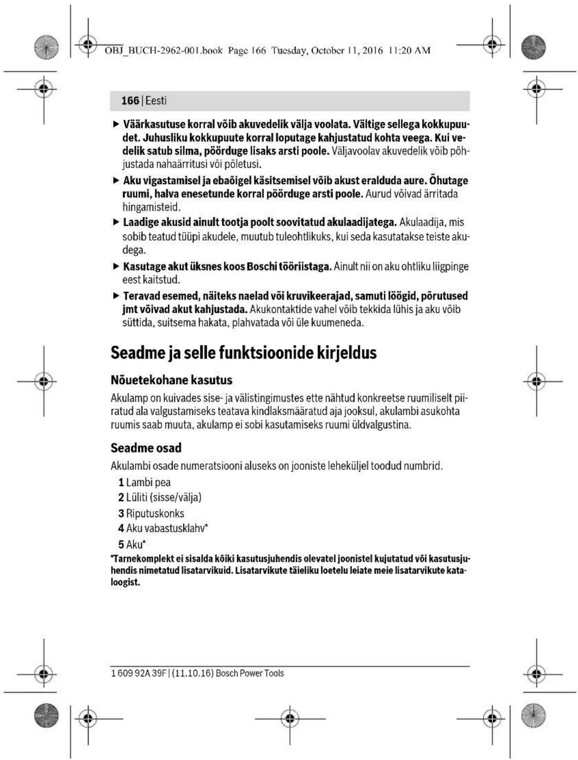 BOSCH GLI 12V300 Professional - Sigurnosna uputstva za akku-svetiliku - 26