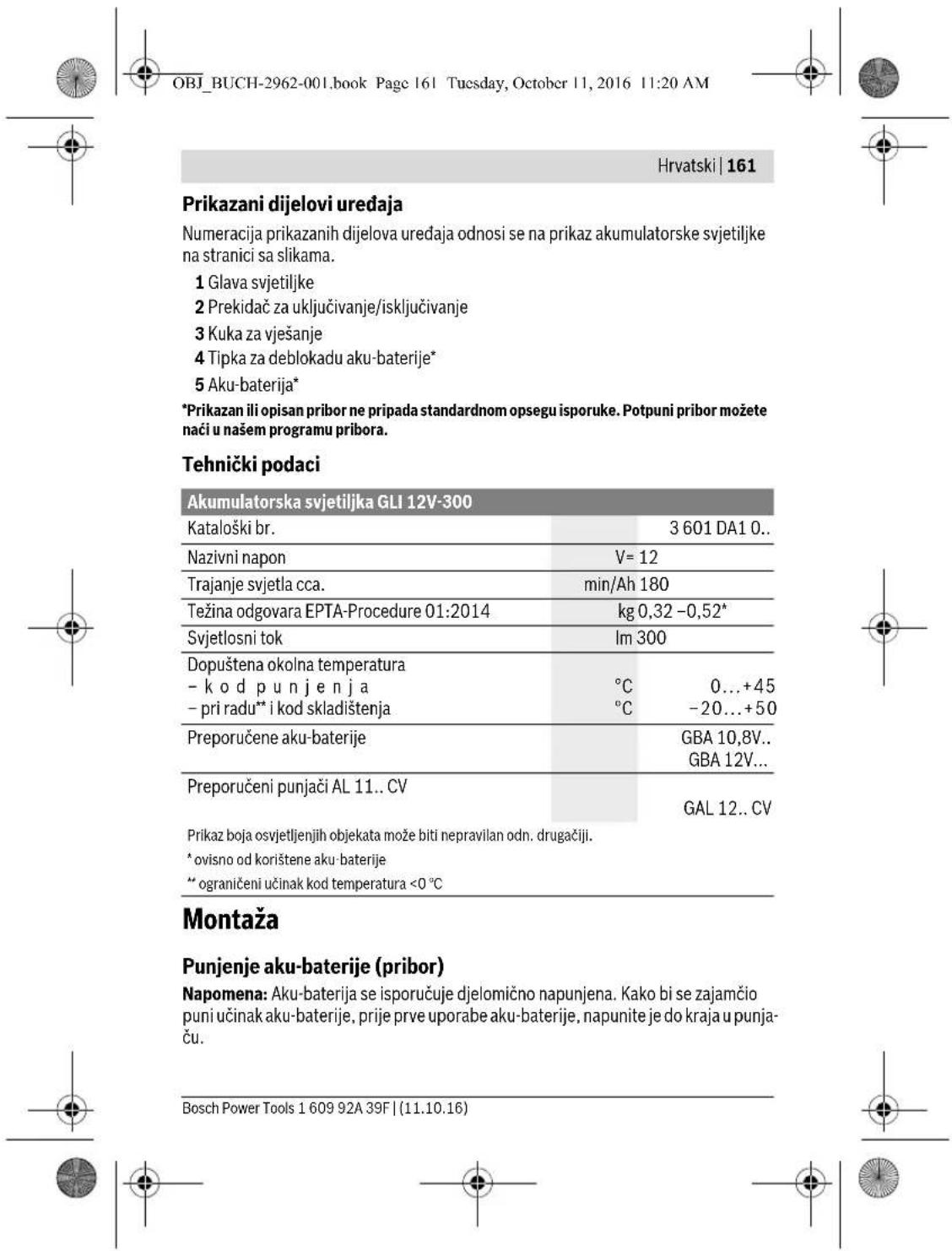 BOSCH GLI 12V300 Professional - Sigurnosna uputstva za akku-svetiliku - 21