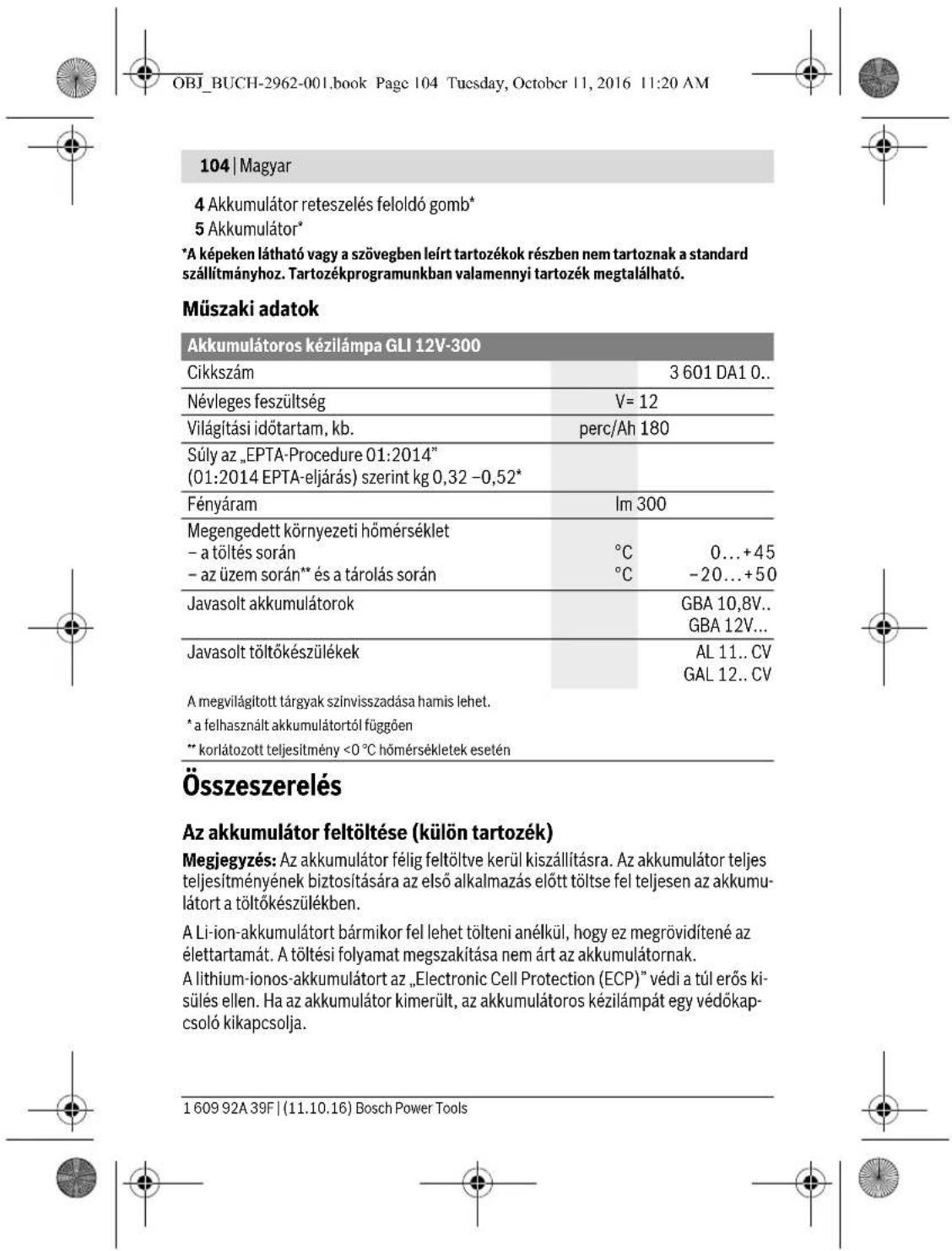 BOSCH GLI 12V300 Professional - Slovensky | 97 - 17