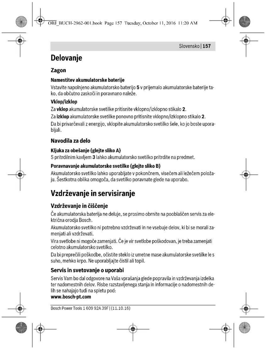 BOSCH GLI 12V300 Professional - Sigurnosna uputstva za akku-svetiliku - 17