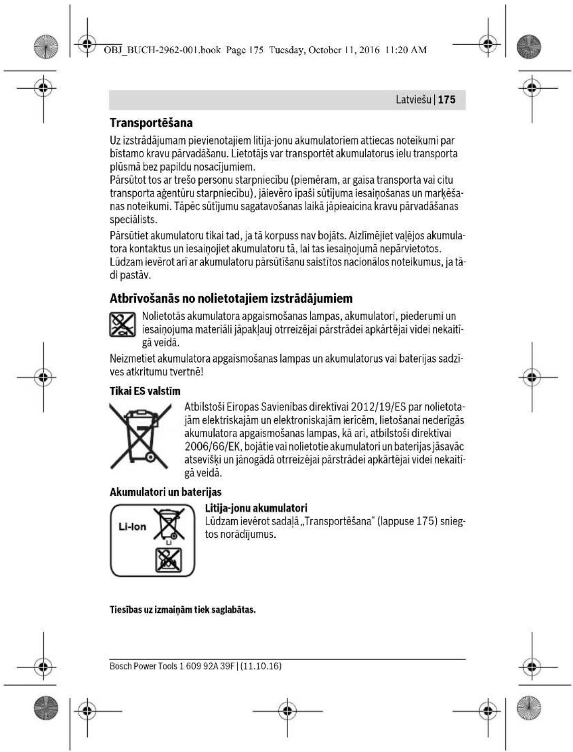 BOSCH GLI 12V300 Professional - Latviešu | 171 - 13