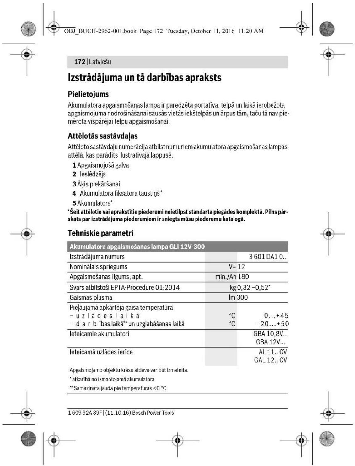 BOSCH GLI 12V300 Professional - Latviešu | 171 - 10