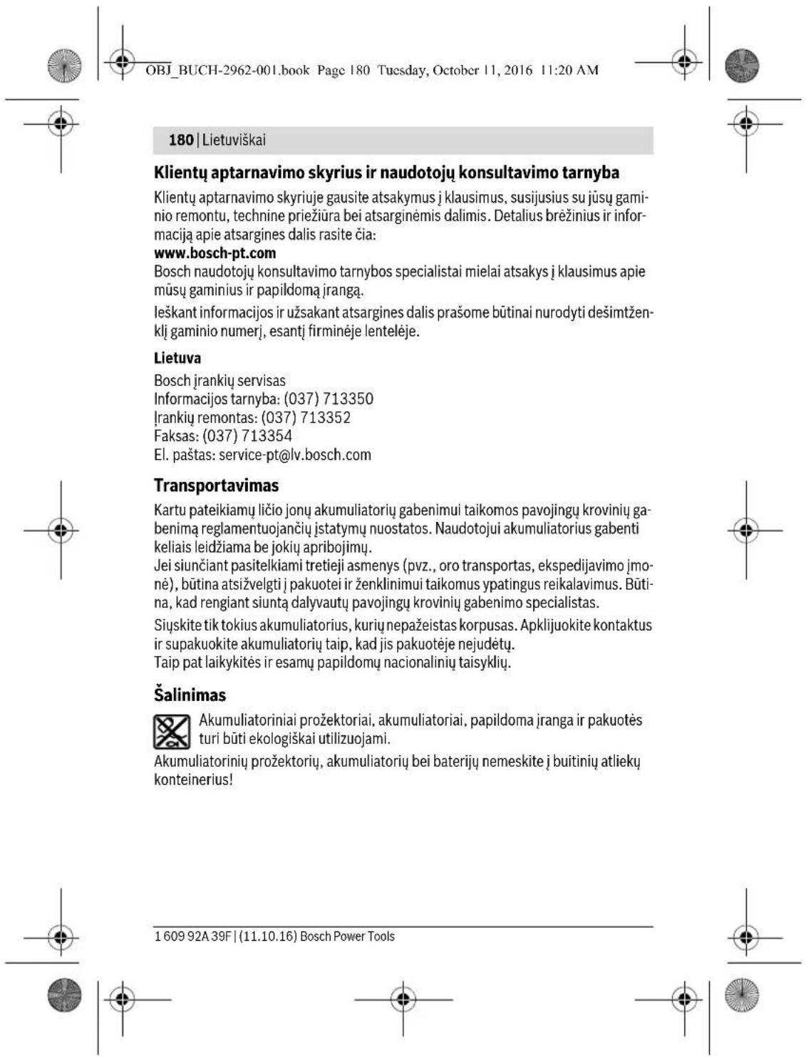 BOSCH GLI 12V300 Professional - Latviešu | 171 - 18