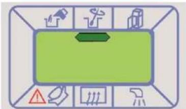 Diagram with labeled icons including arrows, tools, and a green rectangle, likely representing a technical or operational layout.