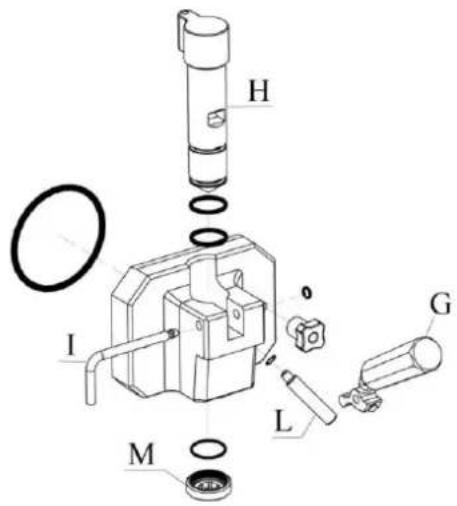 Carpigiani Soft&Go 141 PP - Ensamblaje del cuerpo del grifo - 1