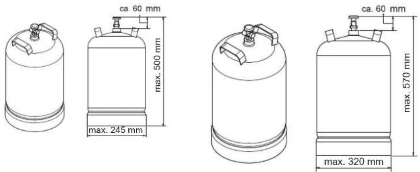 Rösle BBQ Station Videro G4 - Maximale groote van de gasfles - 1