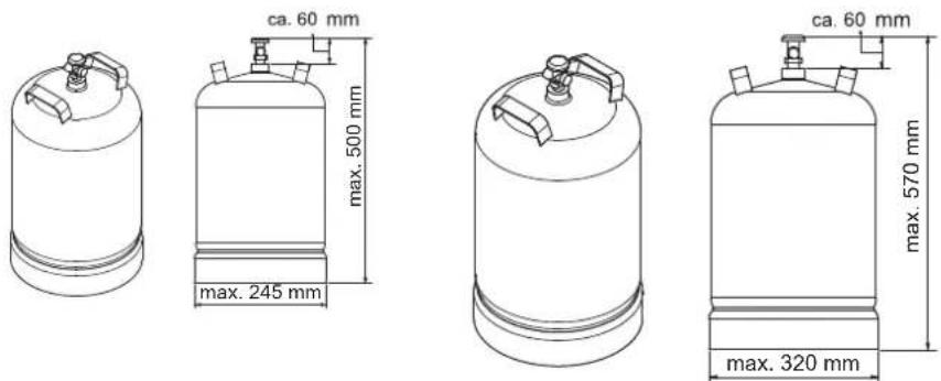 Rösle BBQ Station Videro G4 - Taille maximale de la bouteille de gaz - 1