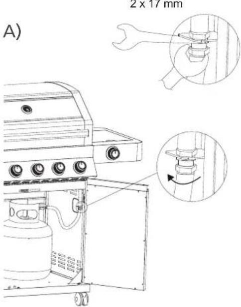 Rösle BBQ Station Videro G4 - Montage du tuyau flexible et du régulateur de pression - 2