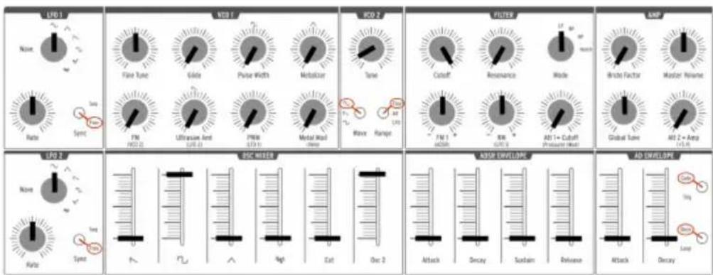 Arturia MiniBrute 2 - Ajouter un second oscillateur - 1