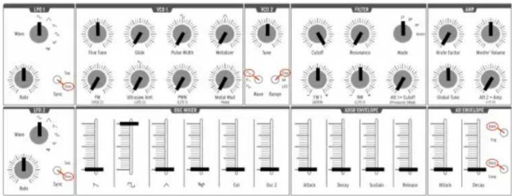 Arturia MiniBrute 2 - Créer votre premier son : le « patch de base » - 2