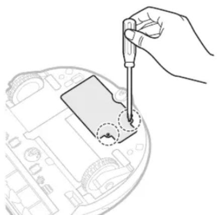 SAMSUNG POWERbot Essential - Hoe u de batterij verwijdert - 1