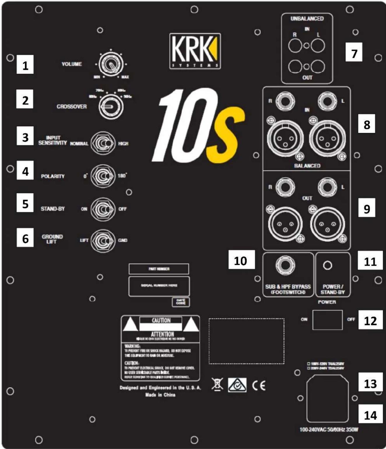 KRK 8S2 - Subwoofer Hook Up with Passive Monitors - 1