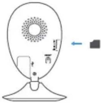 EZVIZ Mini O 180 - Installeren van de geheugenkaart - 1